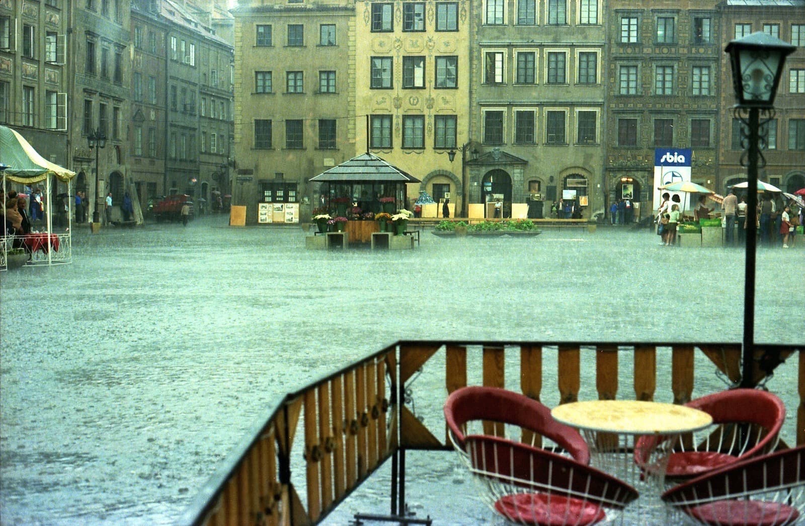 Rainy day in Warsaw