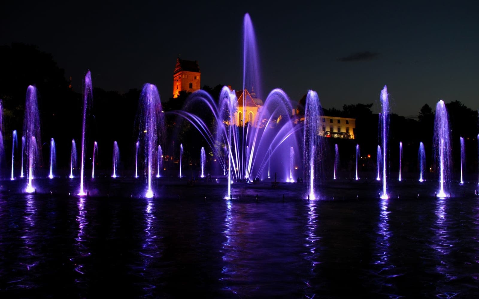 Multimedia Fountain Park in Warsaw